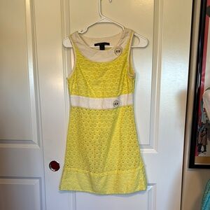 Marc Jacobs Lemon and Ivory Mini Dress